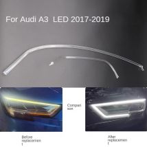 For AUDI A3 2017-2019 LED DRL Light guide plate Light guide tube Headlight Daytime Running Light Guide  Angel Eye