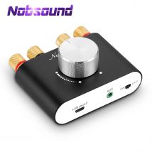 Nobsound Mini Bluetooth 5.0 TPA3116 wzmacniacz cyfrowy Hifi Stereo odbiornik audio wzmacniacz mocy 50W + 50W samochodowe wzmacniacze dźwięku