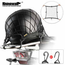 Rhinowalk Motorradhelm-Halter, Netz, 8, Metall/Kunststoff-Haken, Motorrad-Gepäcknetz, Halter, Netz, Aufbewahrung, Kofferraum, Tasche, Zubehör