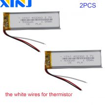 2 stücke 3,7 V 500mAh Therm istor 3 Drähte Polymer Li Lithium Lipo Akku für GPS Dashcam Driving Recorder Kamera