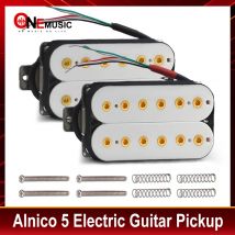 Vintage Alnico5 Humbucker Spule Spalt hals 7,5 k/Bridge15k Doppels pule E-Gitarre Pickup schwarz Gitarre Teil warmer Klang weiß