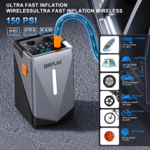 Auto Starthilfe Luft Kompressor Grill Gebläse Luftpumpe Tragbare Batterie Booster Aufblasbare Pumpe Power Bank LED Beleuchtung