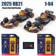 Bburago 1:64 Red Bull Racing F1 2025 RB21 # 1 Verstappen # 22 Yuki Tsunoda seria modeli samochodów zabawki dla dzieci prezent na Boże Narodzenie dla chłopca