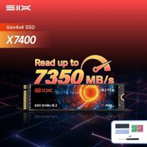 SIX PCIe 4.0 SSD 1TB/2TB/4TB NVMe M2 7350MB/s Velocità di lettura PCIe Gen4x4 per computer da gioco PS5 e fai da te