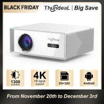 ThundeaL TD95W Proiettore Android Full HD 1080P WiFi 2K 4K Home Cinema Smart TV portatile Video Reunion di film Proiettore TD95 a LED