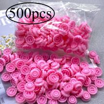Zanse 500Pcs Disposable Eyelash Glue Fan Cup Delay Cups Holder Container Tattoo Pigment Eyelash Extension Tools Lash Supplies