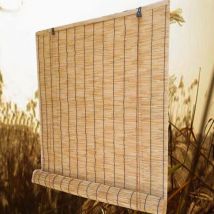 Natürlicher Schilfrohrvorhang für den Außenbereich mit Heber, Rollos, Schattierung, Schilfrohr, Fenstervorhänge, Rolle für Zuhause, Garten, Teestube