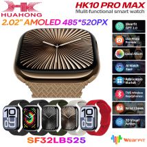 Nuovo HK10 Pro Max Smart Watch da 2.02 pollici AMOLED Serie 10 BT Chiamata 1 GB Musica locale Traduzione AI Navigazione Bussola Uomo Donna 2025