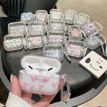 Etui na słuchawki Ins Heart Flower Bling Glitter Soft TPU do słuchawek Airpods Pro 2. generacji Air