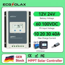 EPEVER 40A 30A 20A 10A MTTP Regolatore di carica solare 12V 24V Regolatore automatico del pannello solare con MT52 Misuratore remoto Tracer 4210AN-G3