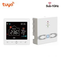 Smart Home Wifi Wireless Raum Digital Thermostat Batterie Tuya programmier bar für Gaskessel Fußboden heizung Temperatur regler