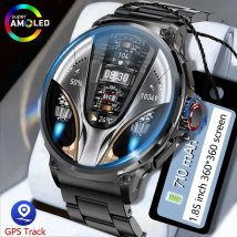 2024 Nowość dla Huawei Xiaomi Mężczyźni GPS Track Smart Watch 1,85 cala Ultra HD AMOLED Ekran 710 Mah Bateria Bluetooth Call Smartwatch