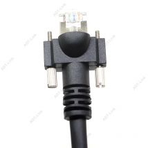 GIGE Gigabit Ethernet Cable With Screws Mounting Lock Industrial Digital Camera Machine Vision video Cables RJ45 8P8C PoE