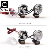 GRC for 1/10 SCX10 RC Model Car 18mm Retro Round Spotlight RC Climbing Car Retrofit Off-Road Searchlight Headlight #G157H