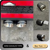 One Pc Tail Throat For Mini Cooper F54 F55 F56 F57 R60 R61 F60 R55 R56 R57 R58 R59 S JCW Carbon Exhaust Tip Pipe Car Accessories