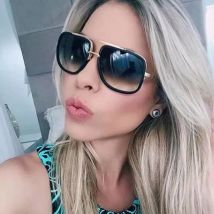 Metall polarisierte Sonnenbrille Männer übergroße Farbverlauf quadratischen Rahmen Mode männlich fahren Radfahren Sonnenbrille uv400 óculos de sol