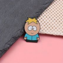 Metallabzeichen mit Charakteren aus der TV-Show „South Park“, Legierungsstift.