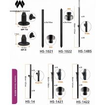 PRO Audio-Lautsprecherständer verlängert die Länge von 82 cm bis 140 cm