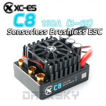 XC-ESC C8 160A Brushless ESC 3-6S LiPo Batteria per 1/7 1/8 RC Modello di Auto Camion Buggy Accessori Da Corsa On-Road