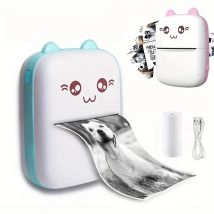 Stampante termica portatile Mini CAT stampa stampante termica tascabile per foto 58mm stampa stampanti wireless Bluetooth Android iOS
