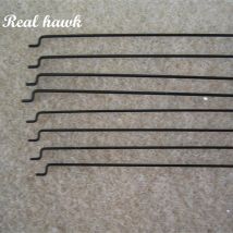 10pcs Z type D1.0/1.2/1.5mm push rod steel wire push pull rod pushrod for rc aircraft airplane pull push connecting rod