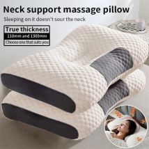 1PC Almohada Neck Kissen Helfen Schlaf Schützen Den Hals Zervikale Orthopädische Sojabohnen Faser Massage Haushalt SPA Kissen Zum Schlafen