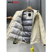 Winter Herren Dicke Warme Weiße Ente Unten Jacke Outdoor Camping Wandern Windjacke Mantel Mit Kapuze Wasserdichte Overocat Sportswear Mantel