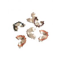 10pcs/lot New Arrival Pencil shavings Shape Gold Color Tone Enamel Charms 19*26mm Diy Bracelet Keychain Making Pendants