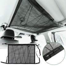 88X66CM auto soffitto tetto interno Cargo Zipper Net universale Storage Bag Sundries Organizer tasca Mesh regolabile per Van SUV