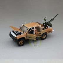 New 1:32 HiLux Carrying Machine Guns Alloy Model Car Toy Diecasts Metal Casting Sound and Light Car Toys For Children Vehicle
