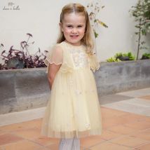 Dave Bella Sommer Mädchen Baby Prinzessin Kleid Charm Elegant Niedlich Mesh Gesticktes Blumenkleid Party Sanft Outdoor DB 2250967