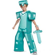 Magic Diamond Armor COS Children's Performance Costume Set Square Costume Video Game Inspiration Character Set Boys and Girls