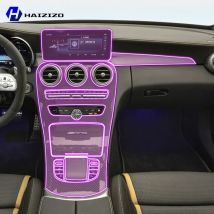 Für Mercedes-AMG C43 C63 Coupe W205 W206 2019-2025 Auto innen mittelkonsole schutzhülle aufkleber innen dekorative streifen TPU