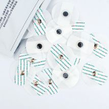 Parche de electrodos ECG EKG desechable médico, botones no tejidos, almohadillas de electrodos ECG, accesorios para electrocardiograma, 50-500 Uds.