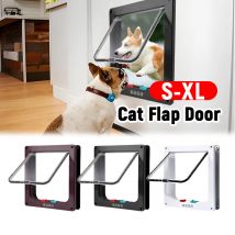 Porte con patta per cani e gatti Porta per animali domestici di sicurezza per cuccioli e gattini con serratura di sicurezza a 4 vie Porta con patta per gatti con patta per gatti resistente alle