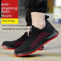 Anti-stab Sicherheit Schuhe Männer Stahl Kappe Schuhe Pannensichere Atmungsaktive Arbeit Sicherheit Stiefel ManConstruction Arbeit Schuhe Männlichen turnschuhe