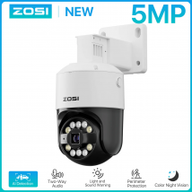 ZOSI C296 4K/3K PoE PTZ Telecamera IP di sicurezza Rilevazione AI esterna Starlight Visione notturna a colori 8MP/5MP HD Video sorveglianza Cam