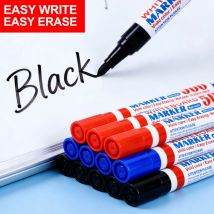 10 Stück Whiteboard Marker Schwarz Blau Rot Whiteboard Marker Stift für Schule Büro
