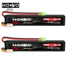 Batteria Lipo HOOVO 1300mah 11.1v Batteria ricaricabile 3s 25c con mini connettore Tamiya per auto da corsa, elicotteri aeroplani