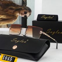 Neue Damen Gradient Sonnenbrille rahmenlose Metall minimalist ische Sonnenbrille amerikanische Luxusmarke Quadrat lässig sunshdes gafas de sol