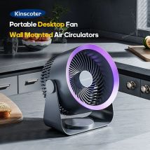 KINSCOTER wielofunkcyjny wentylator elektryczny cyrkulacyjny bezprzewodowy przenośny domowy cichy