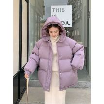 Neue 2025, Frauen Kurze Jacke Winter Dicke Kapuze Baumwolle Gefütterte Mäntel Weiblichen Koreanischen Lose Puffer Parkas Damen Oversize Outwear