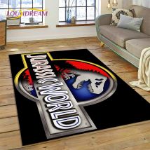 3D Cartoon Jurassic Park Dinosaur Dino tappeto tappeto per soggiorno camera da letto Decor, tappetino decorazione antiscivolo per divano zerbino