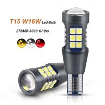 2 sztuki superjasnych żarówek LED W16W T15 921 Canbus Car Light High Power 3030SMD No Error do tylnych świateł sygnalizacyjnych Zapasowe światła