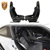 2 Stücke Universal Dry Carbon Fiber Racing Sitz Für Porsche 911 Boxster Cayman 718 911 GT3RS Sitze Schwarz Ersetzen Fahrzeugzubehör