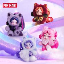 POP MART θ SKULLPANDA × My Little Pony Series Caja Sorpresa de Peluche Colgante 1PC/6PCS Figura Mlp Skullpanda Blindbox