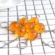 Anime giapponesi Dragon Series 1-7 Stelle Palle Stelle Portachiavi Figure Giocattoli Ciondolo Portachiavi per auto Regali per feste Puntelli Cosplay Gioielli