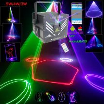 APP Android IOS 5W 4W 3W Laser RGB Animazione DJ Proiettore di luce da discoteca 20kpps Dance Bar Party Wedding DMX ILDA Lampada da palco G41N7