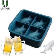 Untior Funny Ice Cube Tray Silikon-Eisform, Kugel-Gefrierschrank, Eiswürfelbereiter mit Deckel für Whiskey, Cocktail, Kaffee, Küchenbedarf