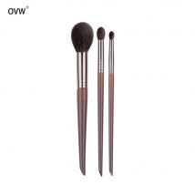 OVW Pinsel-Set, 3-teilig, weiches, natürliches Ziegenhaar, Detailmischung, Kosmetik, Make-up, Beauty-Tool, Kabuki